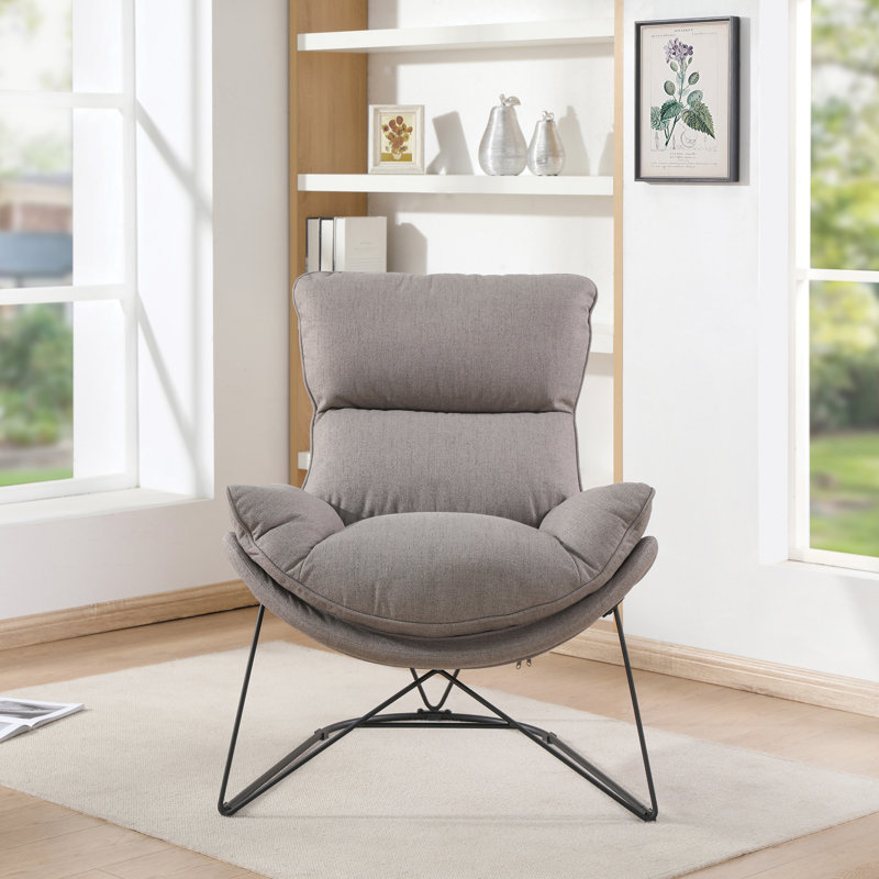 Méridienne l 33 po, gris