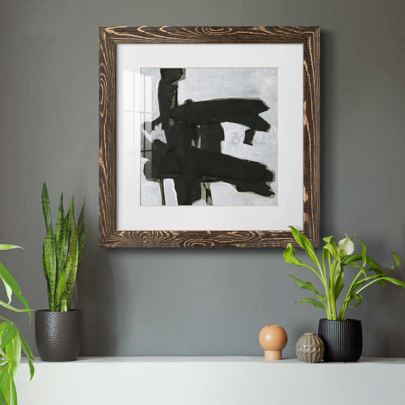 Ode An Kline VII-Premium, reproduction encadrée - prête à être accrochée, H 31,5 po x l 31,5 po x P 1,5 po, Blanc
