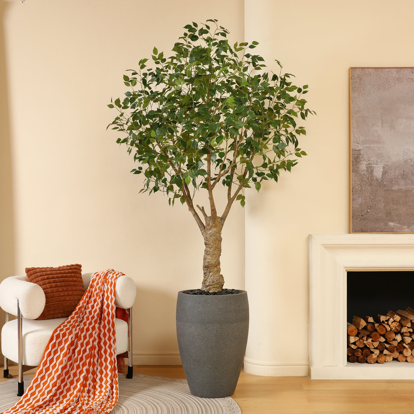Adcock 96" Ficus Tree in Planter