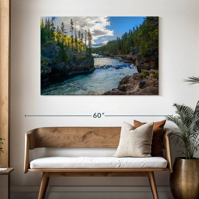 Alvord Yellowstone Autumn River, H 32 po x l 48 po