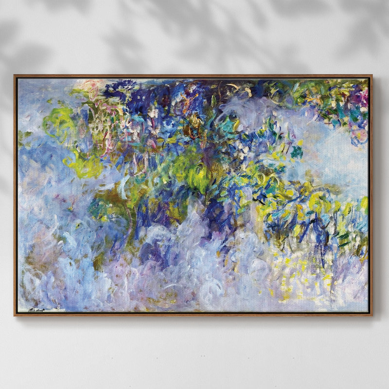 Wisteria, 1919, reproduction d'art sur toile, Noyer, H 27 po x l 41 po x P 2 po
