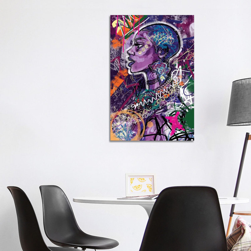 « Black is Love » par Justin Copeland-impression, H 40 po x l 26 po x P 1,5 po, Toile tendue, Pas de tapis