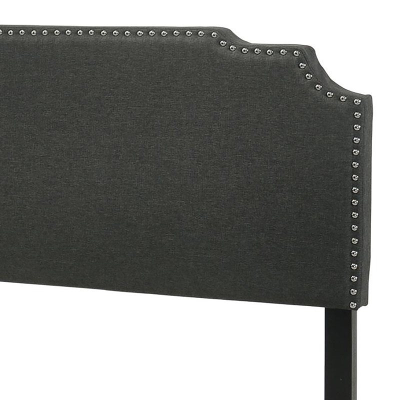 Victorialynn Upholstered Eastern King Panel Bed Grey, King, Gray