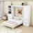 Murphy Bed with Closet, Drawers and Shelves-426032970