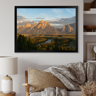 «Alaska Lake And Mountain Scenery II», reproduction sur toile