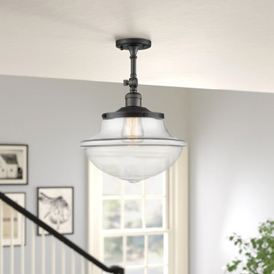 Baptiste Glass Semi Flush Mount