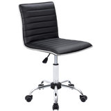 Kaycee Faux Leather Mid Back Swivel Computer Task Desk Chair