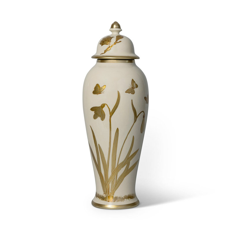 Gilded Iris Jar, Medium