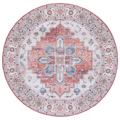 Allana Oriental Beige/Blue Area Rug