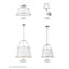 Plafonnier semi-encastré 15 po à 2 lumières Moxie-1483017173-1483017172