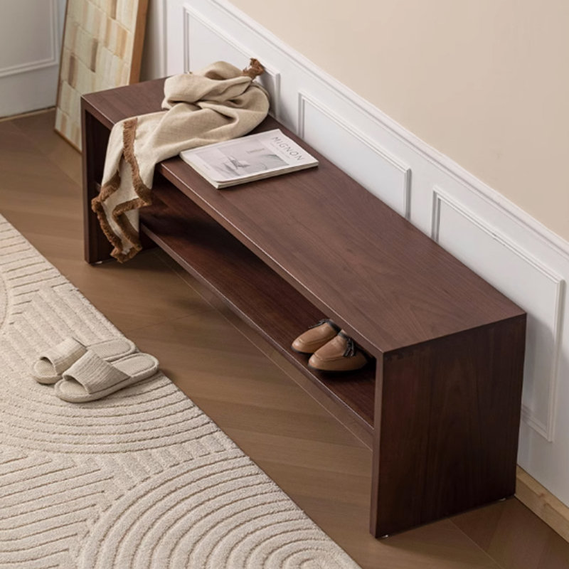 Black Walnut Shoe Bench