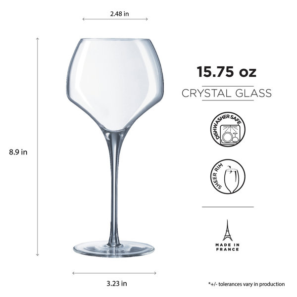 Arcoroc Professional French Wine Glasses - 24 piece set - 25 CL / 8 1/4 Oz