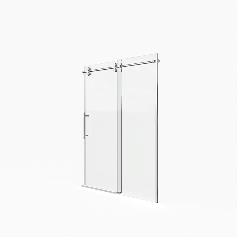 Frameless Shower Door, Chrome