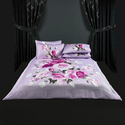 Gehrke Cotton Floral Duvet Cover Set with Pillowcases