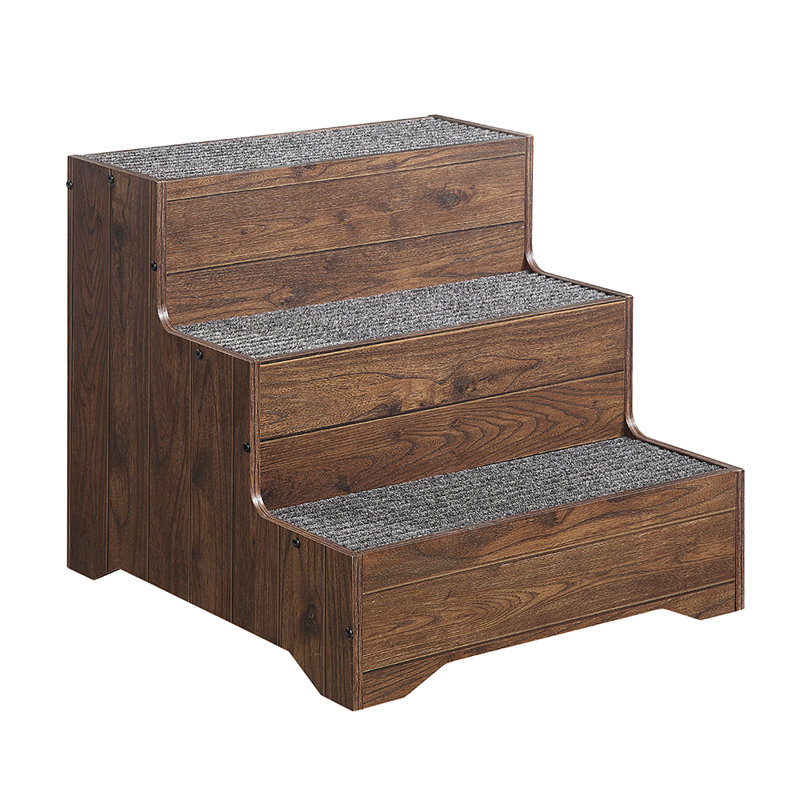 Stairs With 3 Steps, 21" H x 22.2" W x 23.4" D