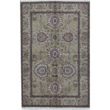 Hand-Knotted High-Quality Gray Area Rug
