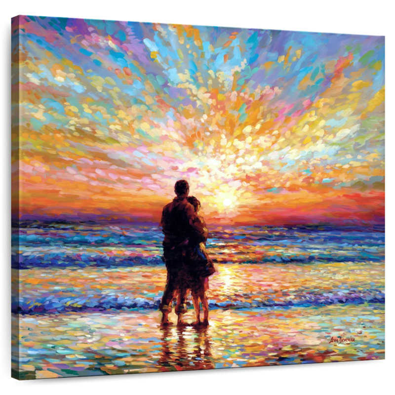 Hardie Couple At The Beach Sunset