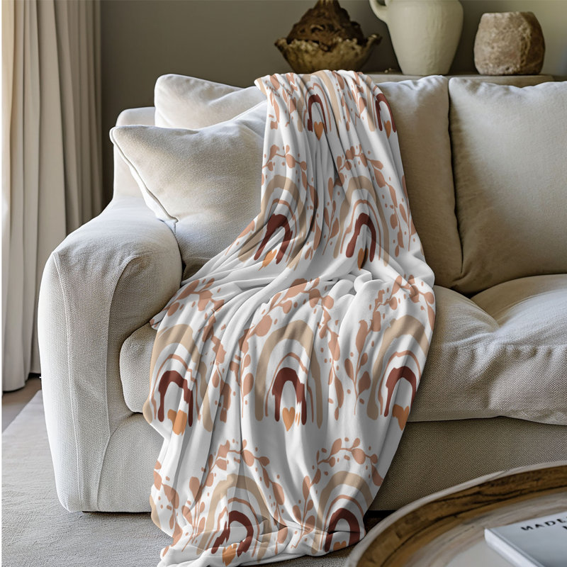 Free-Spiried Designs - Couverture en sherpa de qualité supérieure 1 pièce, L 60 po x l 50 po
