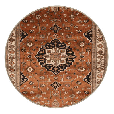 Tapis brun lavable à la machine