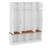 Hall Tree With Bench And Shoe Storage Compartments, Particle Board Multi-Functional Entryway Cabinet With 4 Hanging Hooks-118318247