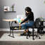 44.75" W x 23.5" D Sewing Table with Sewing Machine Platform-83032180