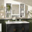 Armoire de toilette 3 en 1, armoire à pharmacie murale avec tablette réglable et porte à fermeture douce, armoire d'appoint-1395971980