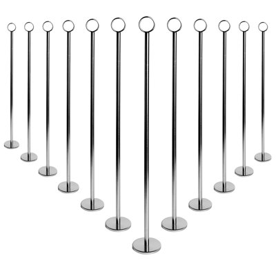 Argon Tableware - Table Number Holders - 46cm - Silver