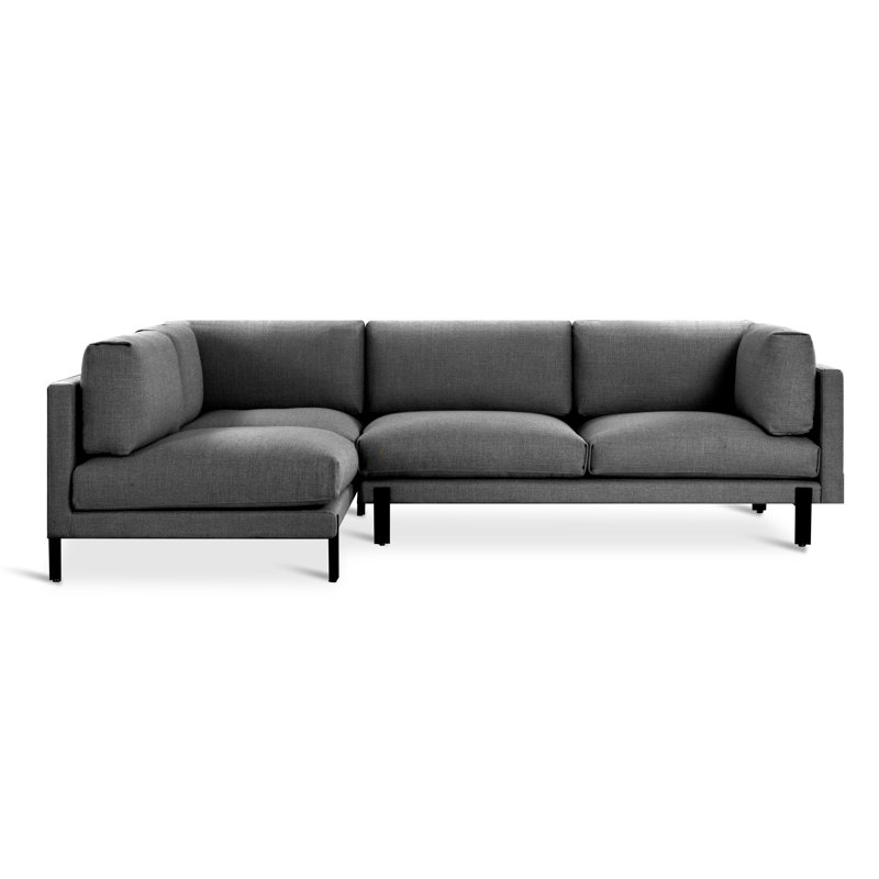 Silverlake Sectional, Andorra Almond Performance Basketweave, Left Hand Facing