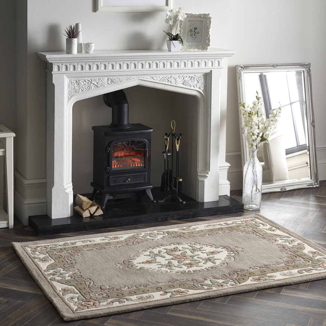 Comfort Oriental Wool Hand Woven Beige