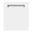 ZLINE 24 in. Fingerprint Resistant Control Dishwasher with Stainless Steel Tub and Style Handle, 52dBa-136917114