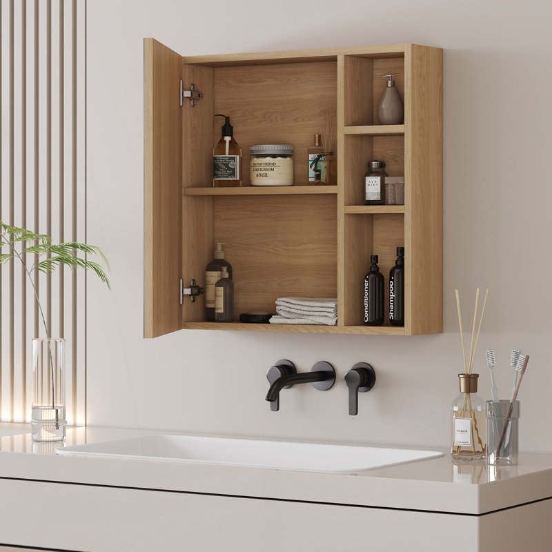Multi-Function Mirror Cabinet, Wall Mounted Cabinet