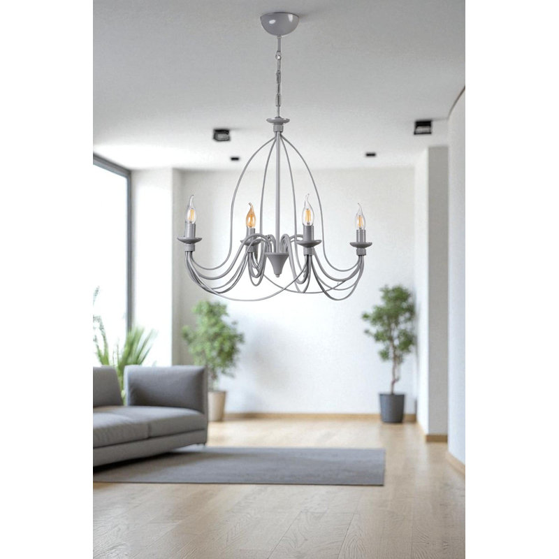 Lustre, 4 étages, Quatre lumières