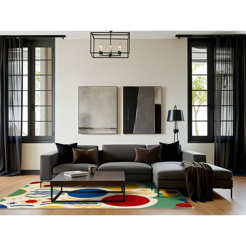 Breezy Dash Rug, Round 8'