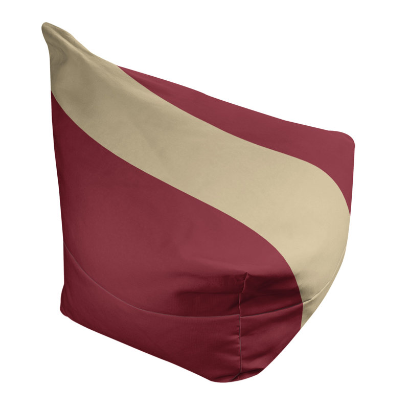 Classic Bean Bag, 42" H x 38" W x 31" D, Brick Red/Desert Sand