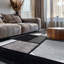 Tapis gris / blanc / noir à motif géométrique Astika-41108722