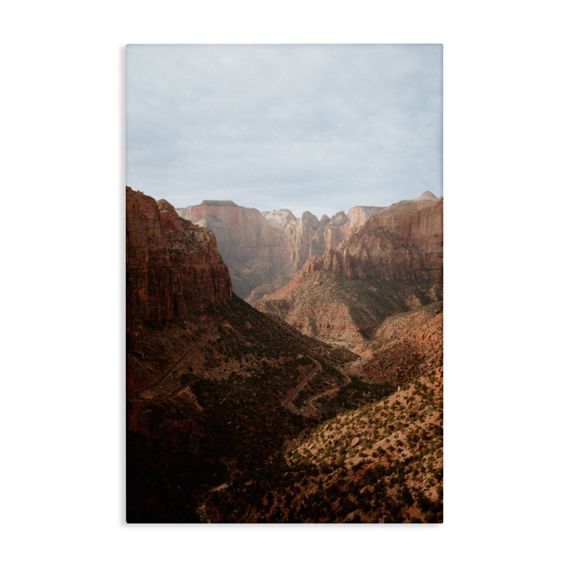 Toile Vast Canyon Zion Park, conception de Jade Sharp Photo, H 45 po x l 30 po