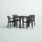 Quadis 4 - Person Patio Dining Set with Square Table-1606078131