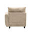 Canapé d'angle modulable 3 places en velours avec structure et ressorts de soutien, idéal pour les moments en famille, couleur camel, modulable jusqu'à 251 cm (99 pouces), en eucalyptus, assise confortable, design nomade, 3 places