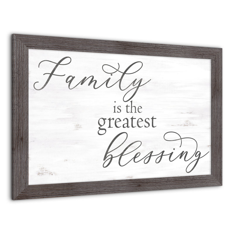 «Family Blessing», reproduction encadrée, H 20 po x l 30 po x P 0,75 po