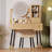 Vanity 35" W, Vanity Desk With Round Mirror And Lights, Vanity Makeup Table With Chair, With Open Compartment And 3 Drawers, 3 Lighting Modes Gift Vanity-2077748266