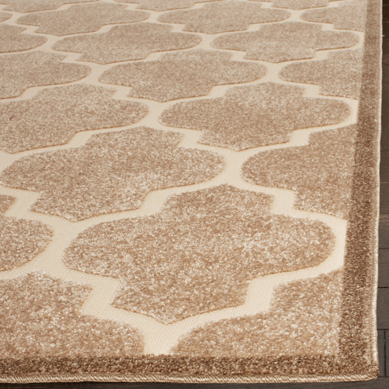 Tapis intérieur / extérieur beige clair / crème Bryan, Rectangle 3 pi 3 po x 5 pi 3 po