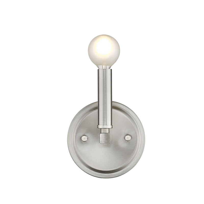 Sawyer Candle Wall Light, Satin Nickel