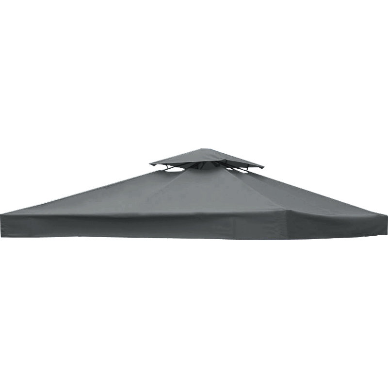 2-Tier Replacement Top Fabric for 3x3m Gazebo Pavilion Roof Canopy