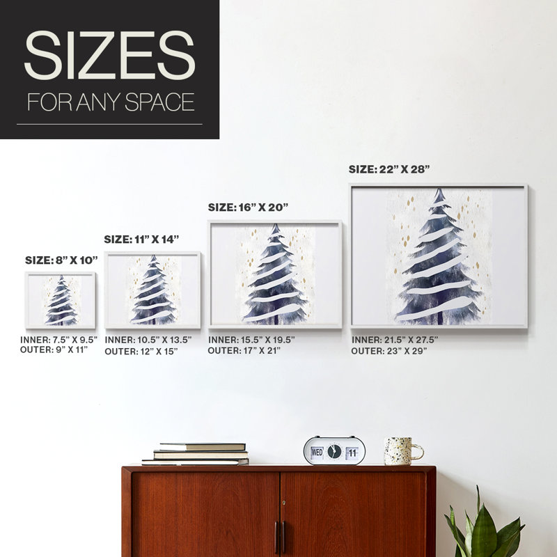 «Chirstmas Art» - DCCxxiii - reproduction encadrée, H 8 po x l 10 po, Blanc