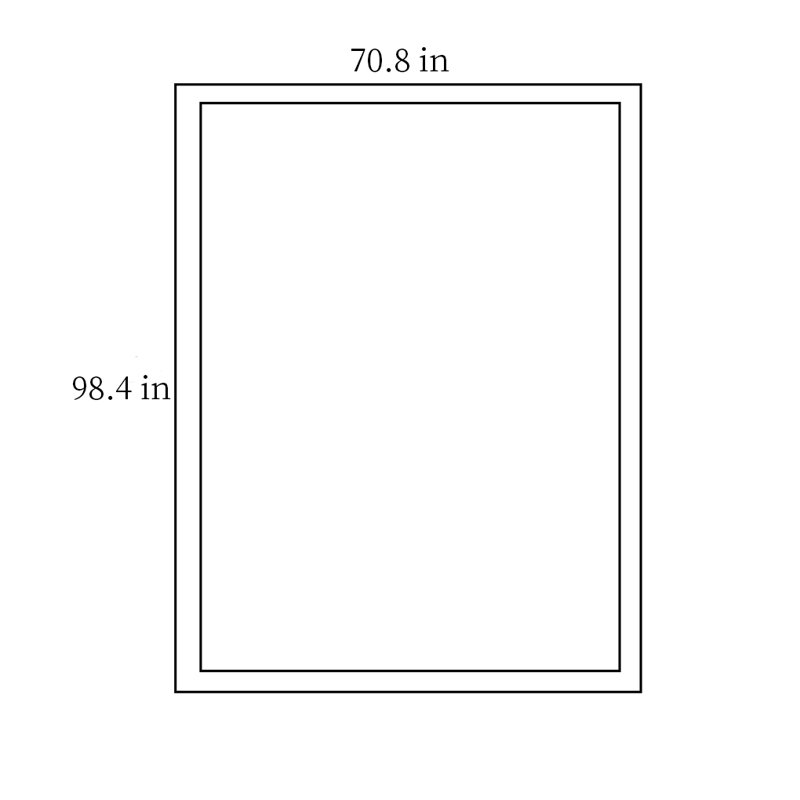 Tapis rectangulaire tressé Pyatt, Rectangle 5 pi 11 po x 8 pi 2 po