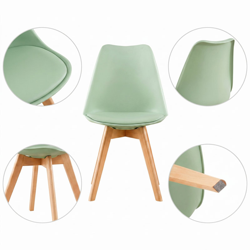 Nero Upholstered Dining Chair, Tea Green, 8