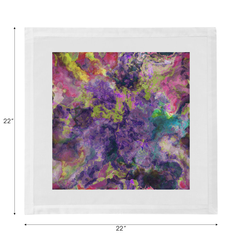 Serviettes de table en satin de coton Impressionism, Joyaux de l'hiver