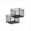 2 Pack Hanging File Organizer, Mesh File Folder Box Filing Box File Storage Boxes, Letter Size