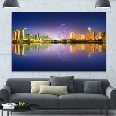 «Singapour Skyline and Blue Sky», impression
