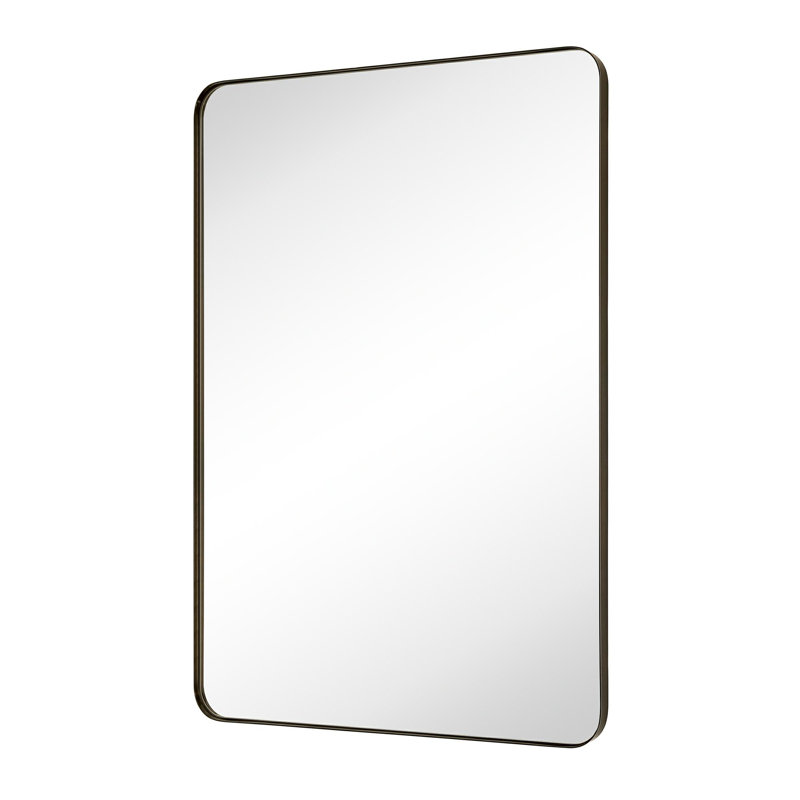 Miroir de salle de bain Javeion, 40 po x 30 po, Bronze frotté à l'huile